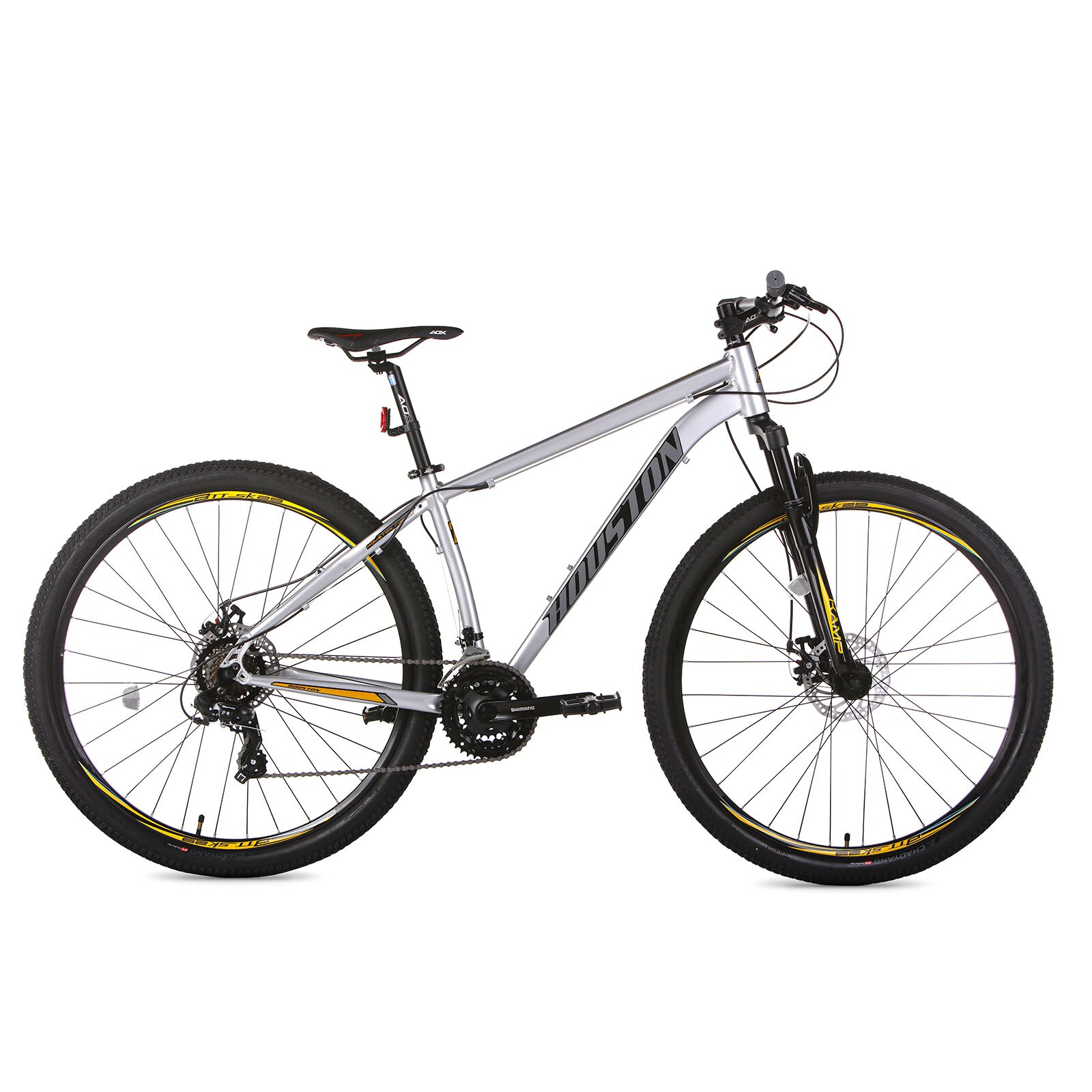 Bicicleta Houston Kamp T19 Aro 29 Susp. Dianteira 21 Marchas - Prata